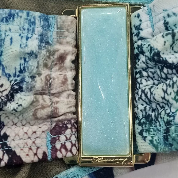 Paula Hermanny by Vixx bikini Snake Print Aqua Jewelled - Picture 4 of 9